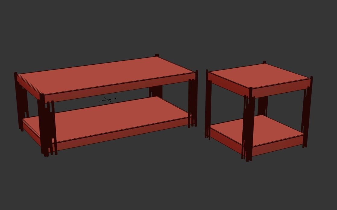 PYRUS COFFEE TABLE SET 3D model_4