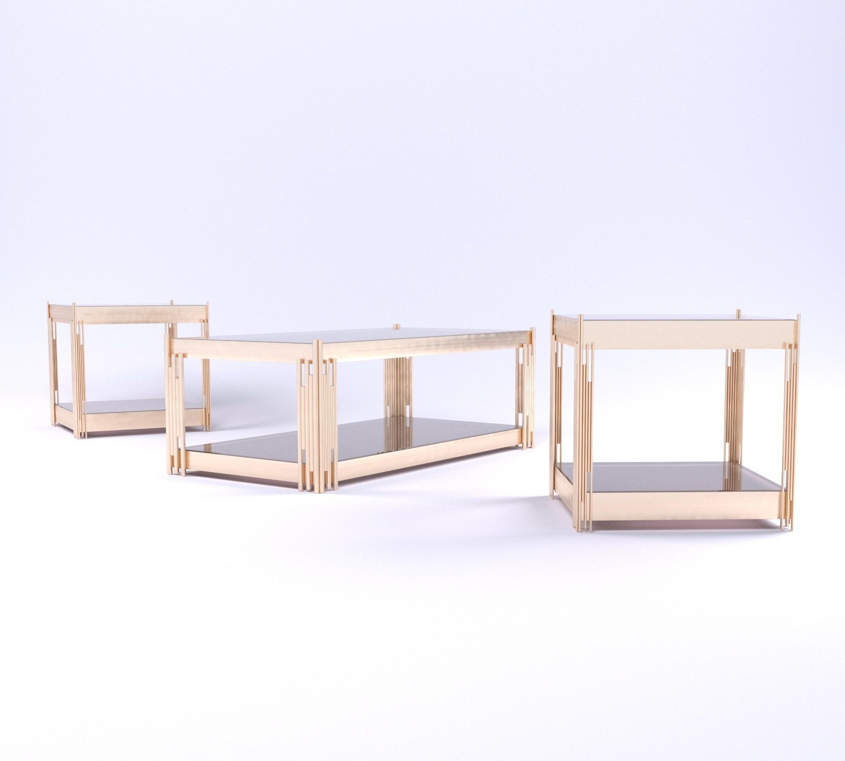 PYRUS COFFEE TABLE SET 3D model_3