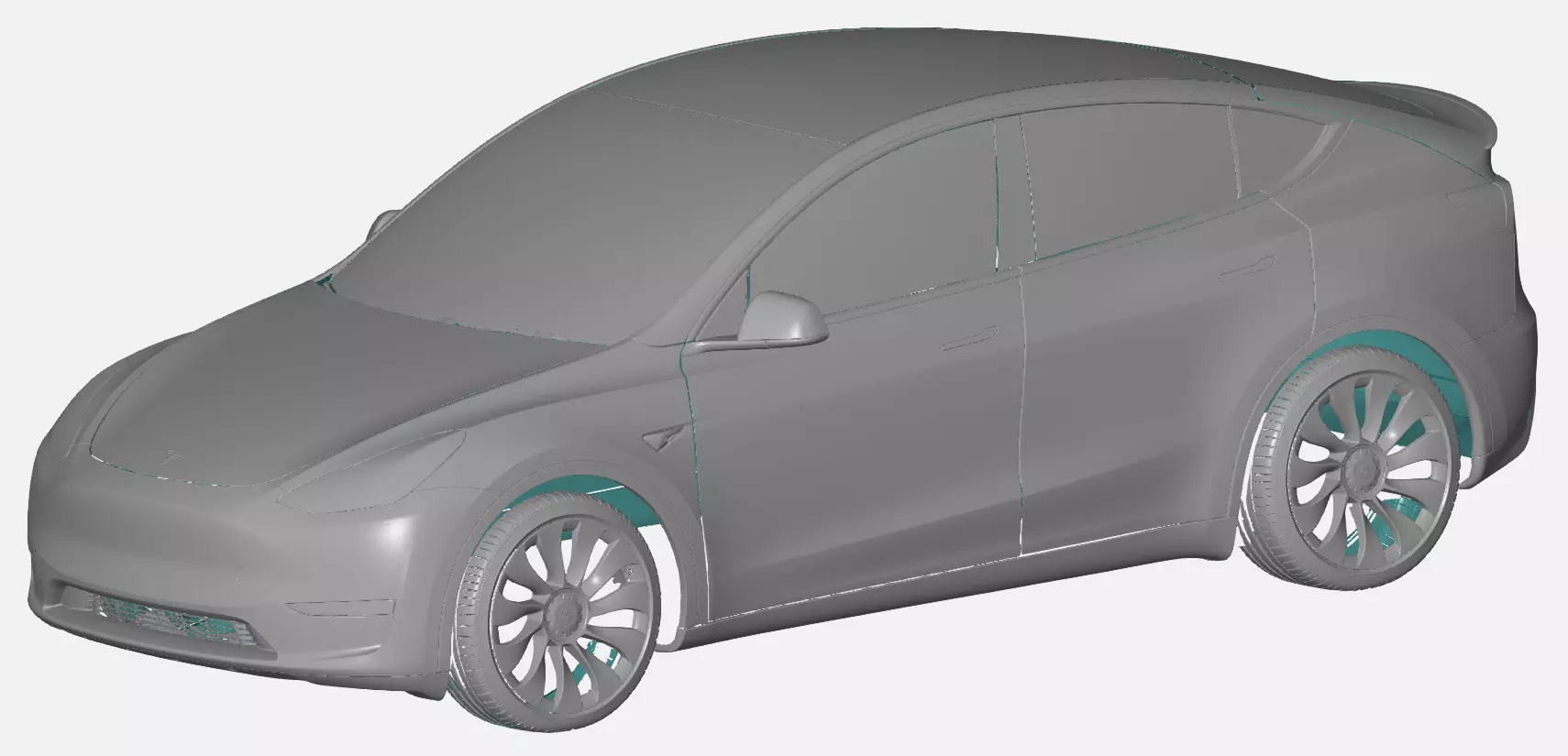 Tesla Model Y - Exterior Scan 3D model_0