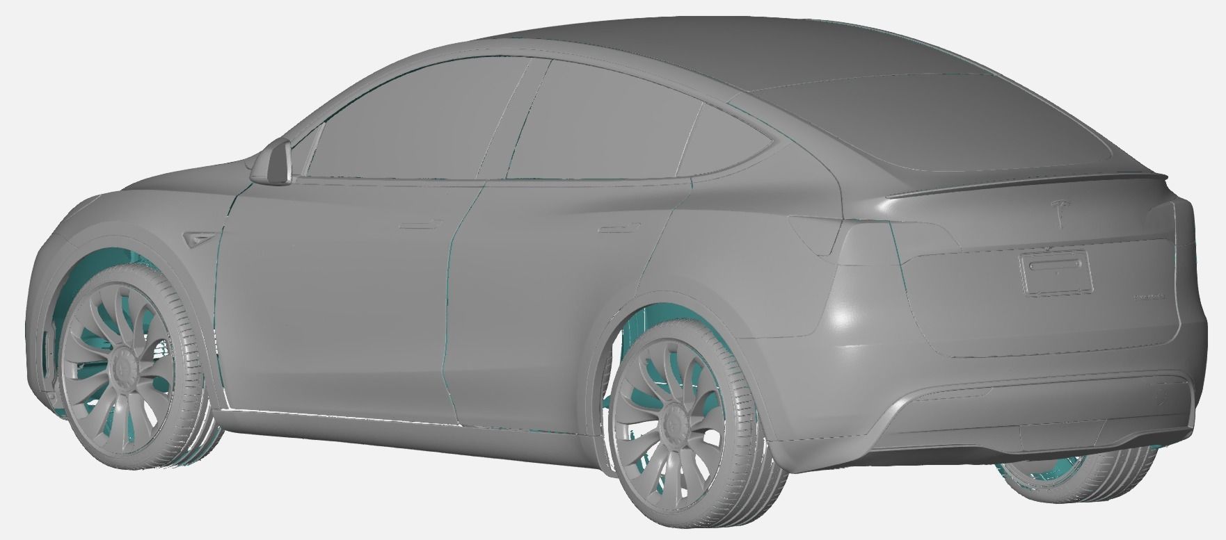 Tesla Model Y - Exterior Scan 3D model_1