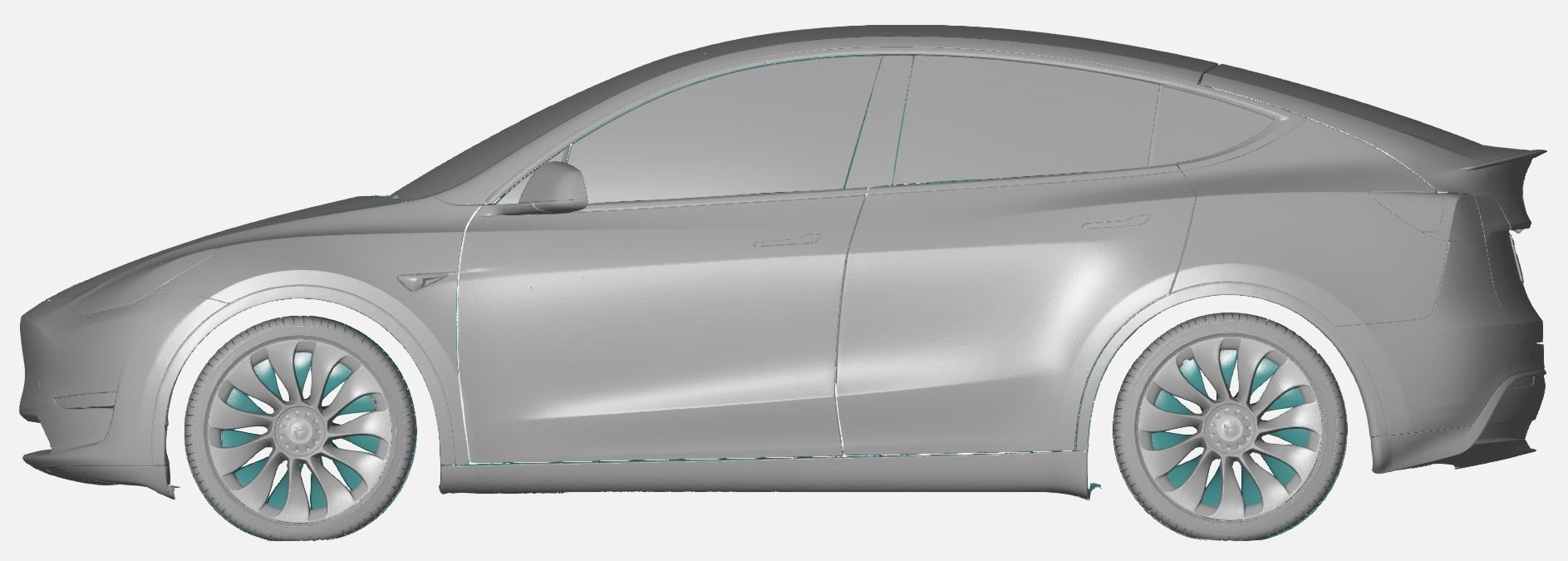 Tesla Model Y - Exterior Scan 3D model_2