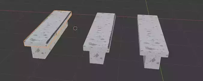 Concrete Bench - Waxed and Unwaxed