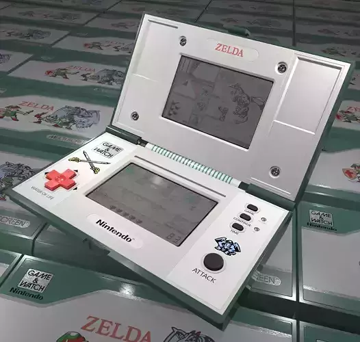 Game and Watch Zelda dual screen 1989