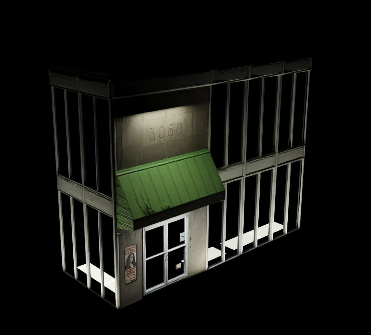 City Building 4 Low-poly 3D model_2
