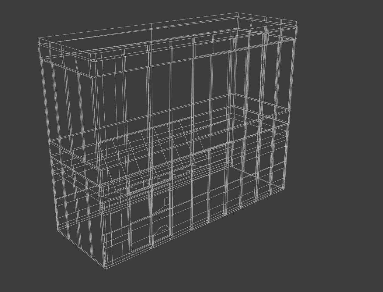 City Building 4 Low-poly 3D model_6