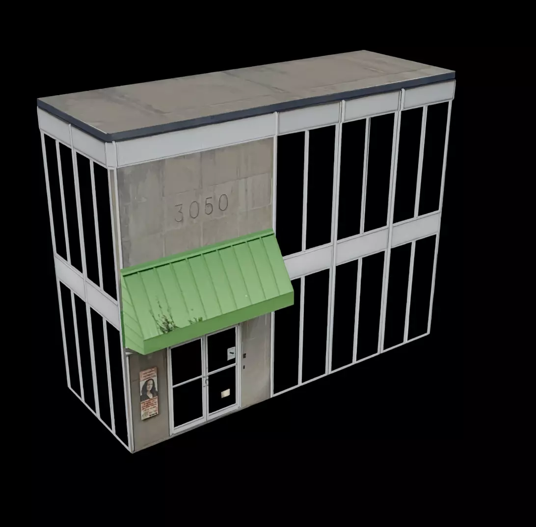 City Building 4 Low-poly 3D model_0