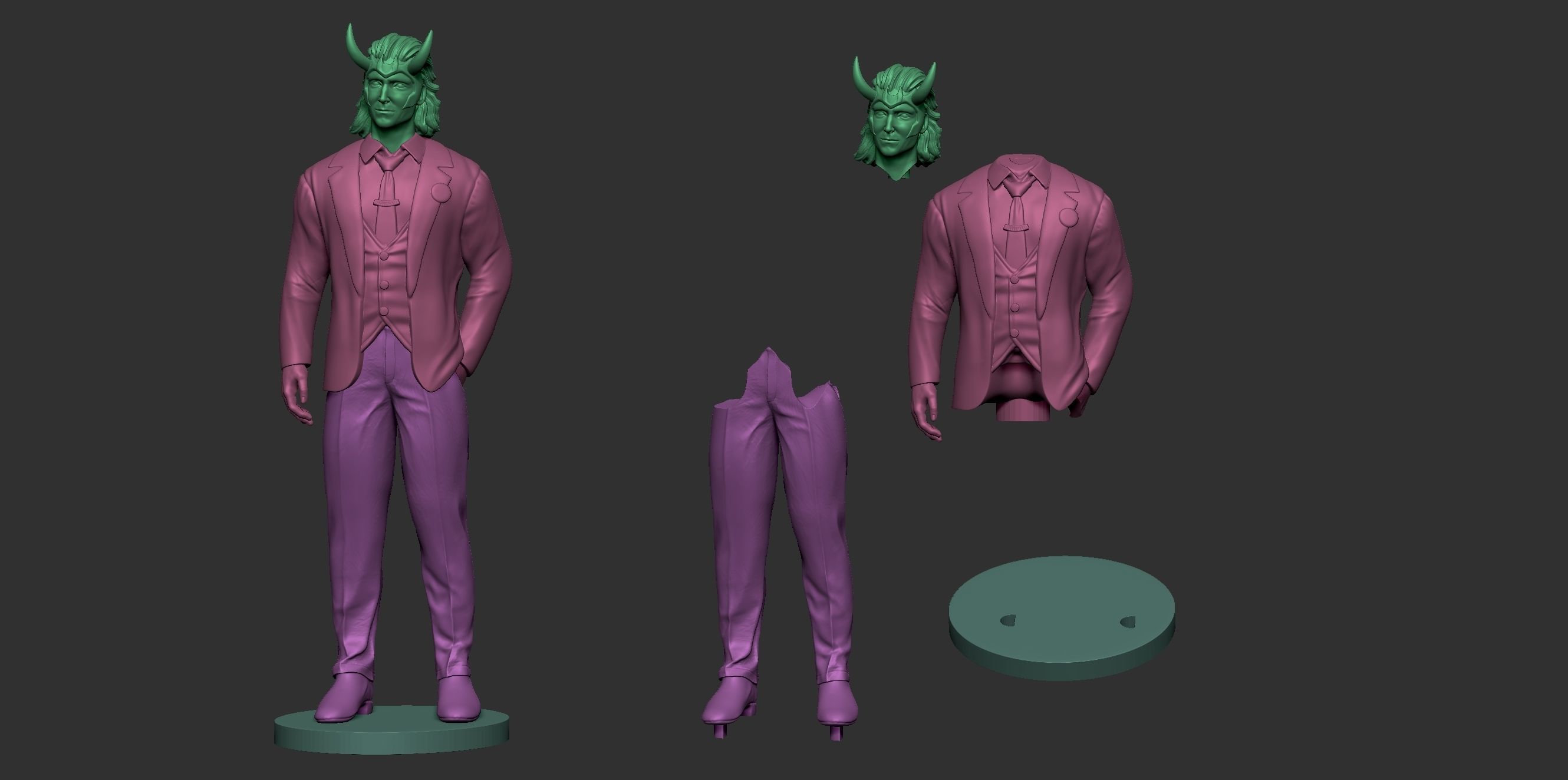 Loki Suited 3D print model_12