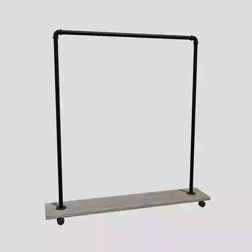 Clothes Rack 2  Low-poly 3D model