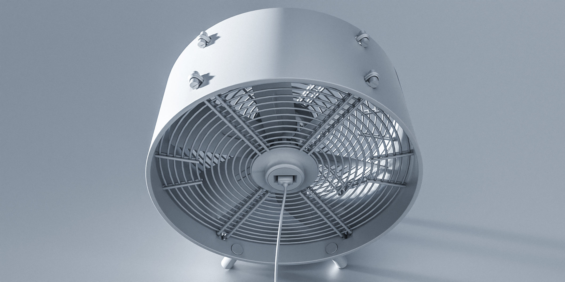 Floor Fan 3D model_10