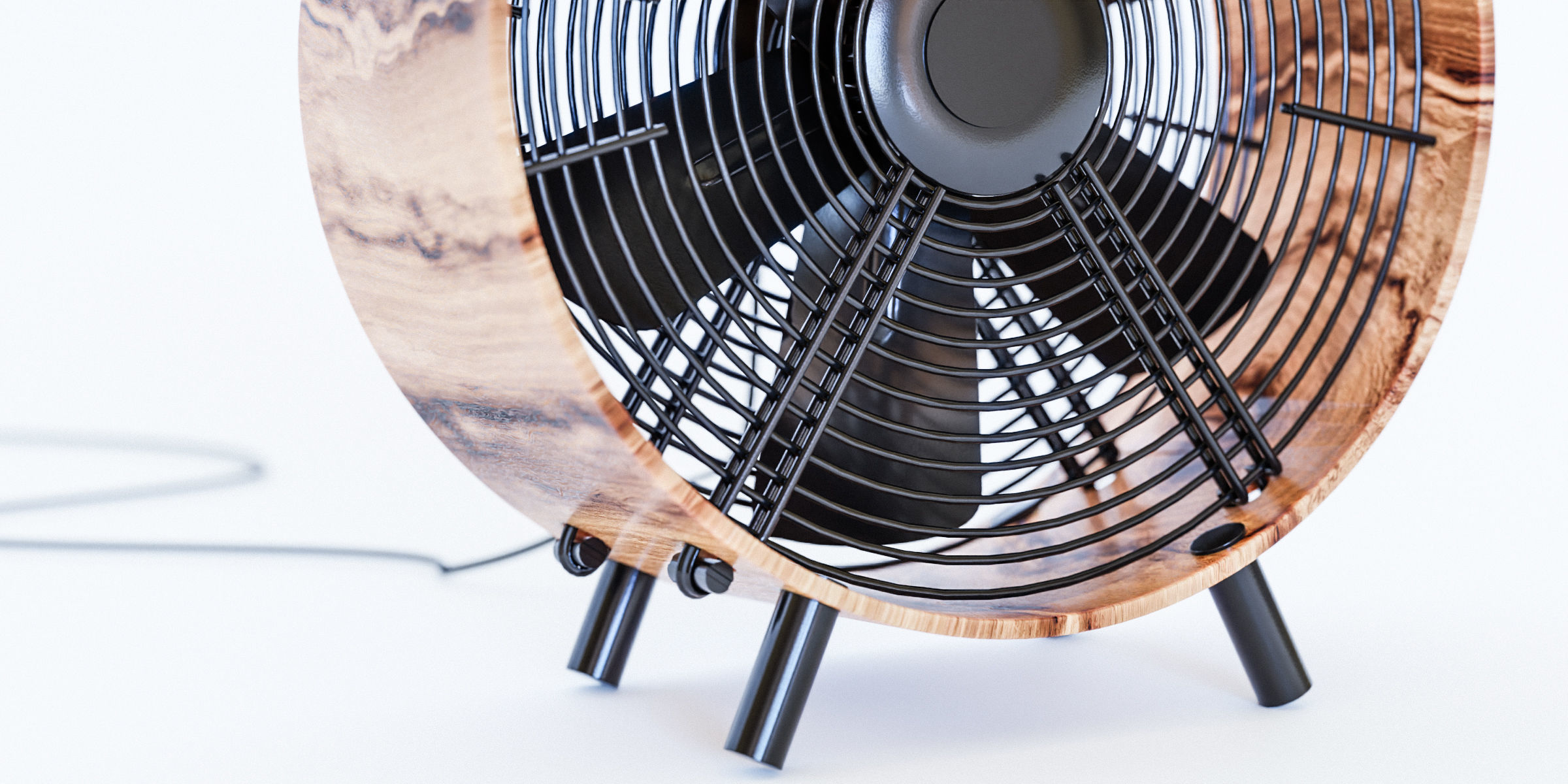 Floor Fan 3D model_3