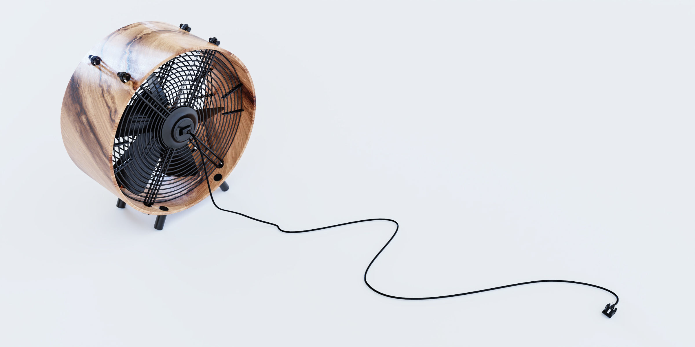 Floor Fan 3D model_8