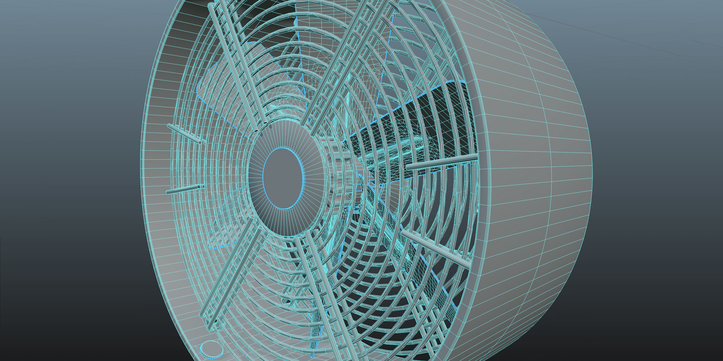 Floor Fan 3D model_11