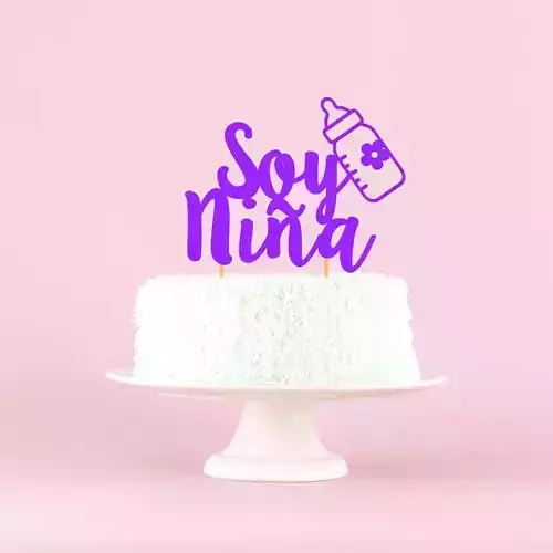 SOY NINIA CAKE TOPPER 3D print model