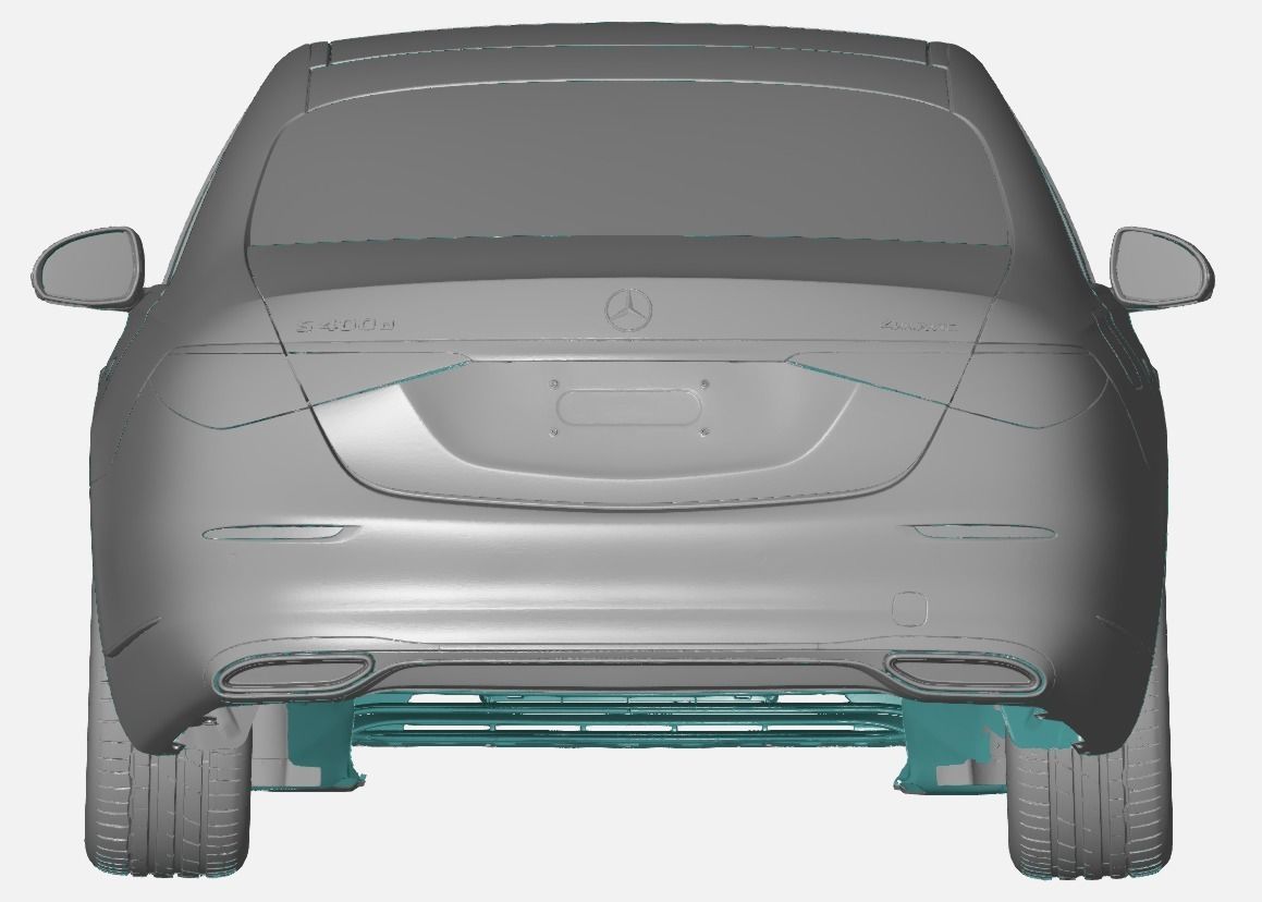 Mercedes S-Class 400d 2021 - Exterior Scan 3D model_5