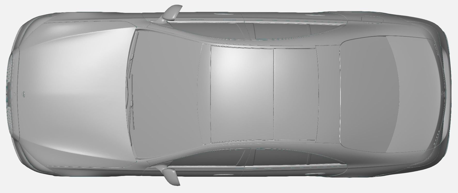Mercedes S-Class 400d 2021 - Exterior Scan 3D model_3