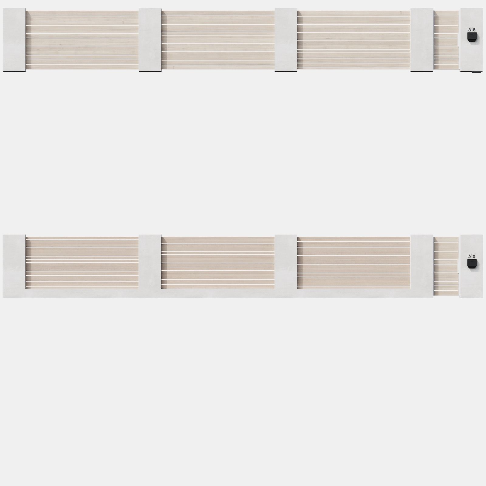 045 Modern Fence 03 3D model_26