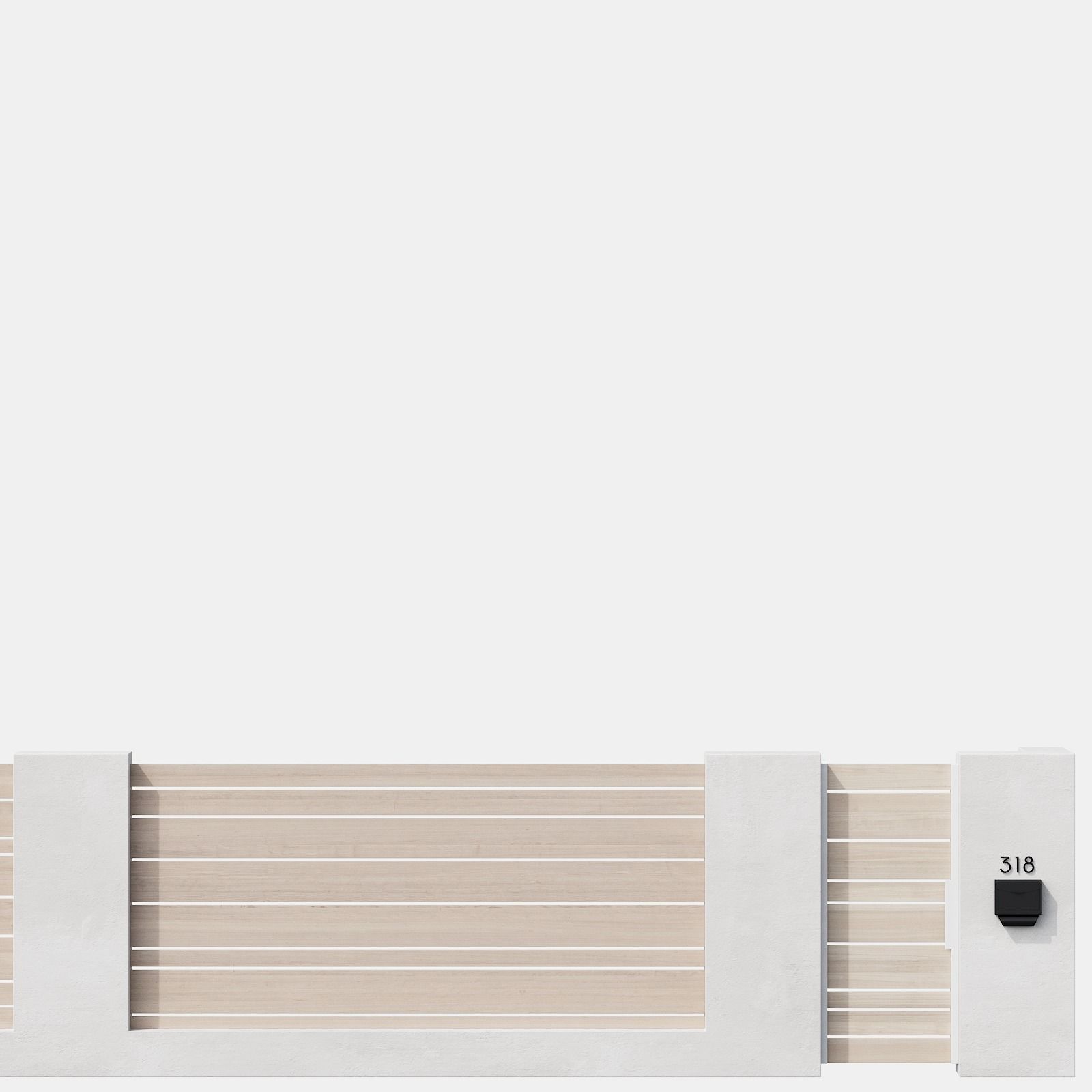 045 Modern Fence 03 3D model_22