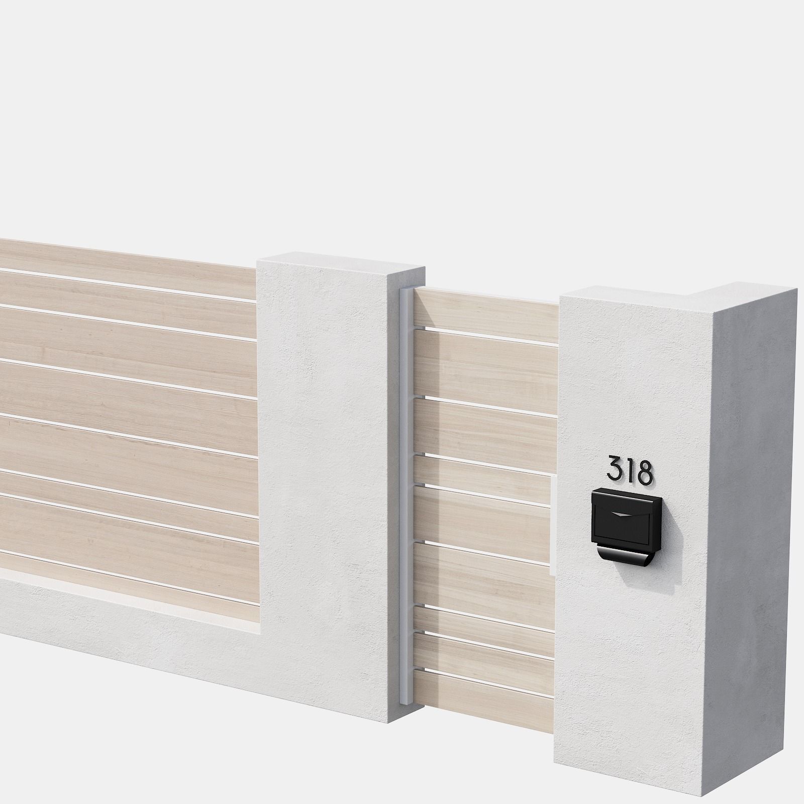 045 Modern Fence 03 3D model_32