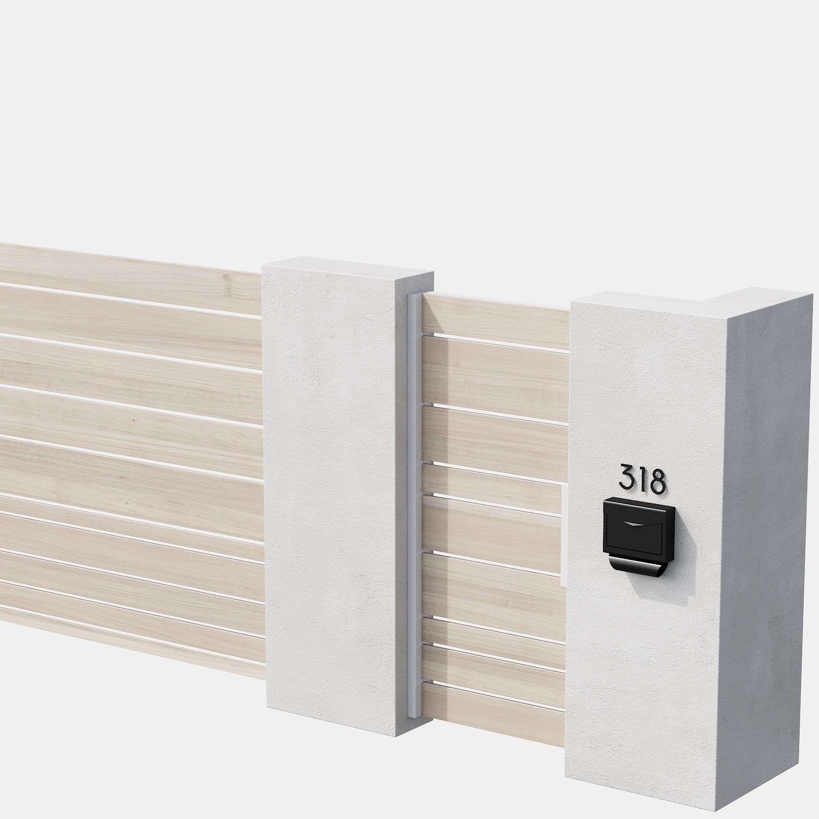 045 Modern Fence 03 3D model_23