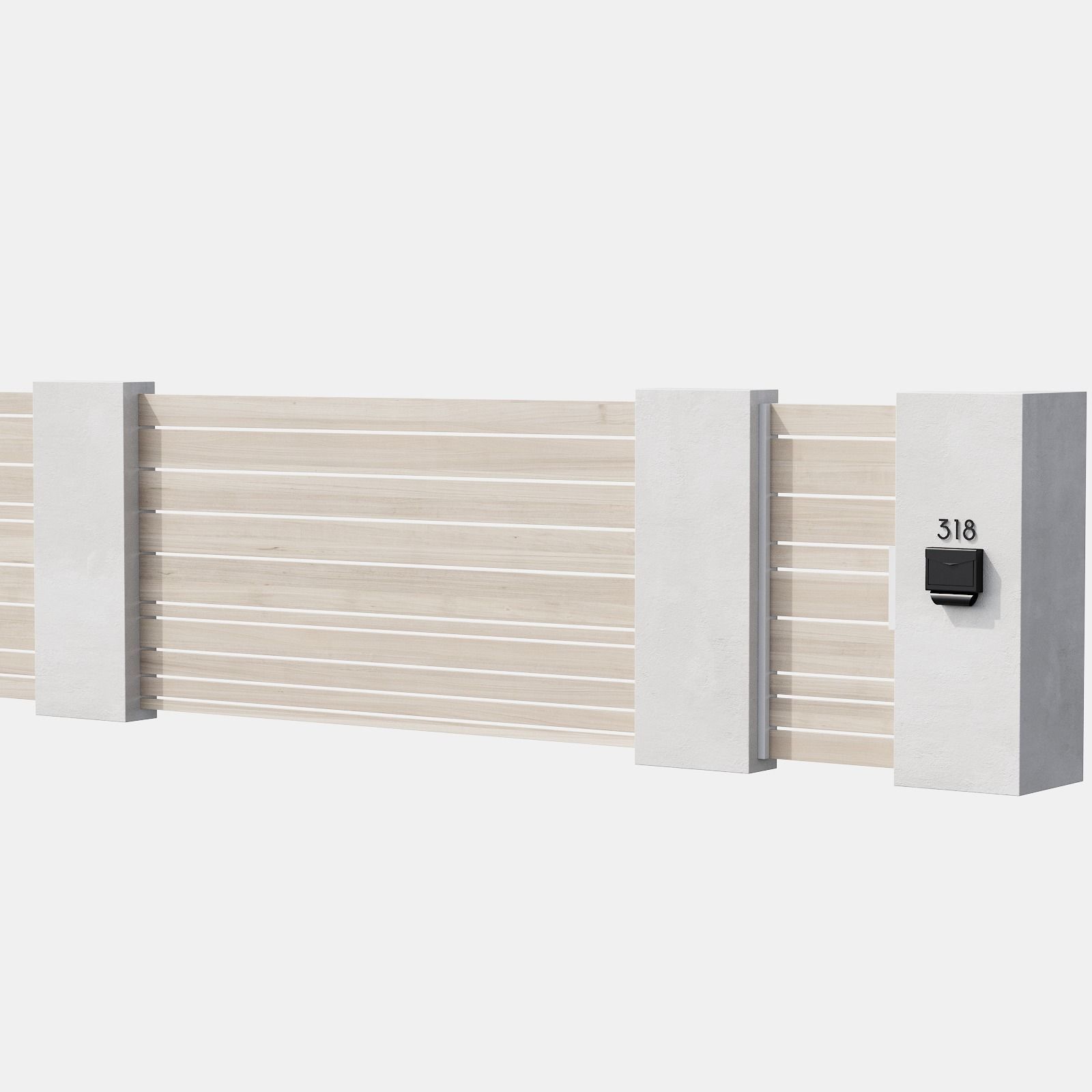 045 Modern Fence 03 3D model_15