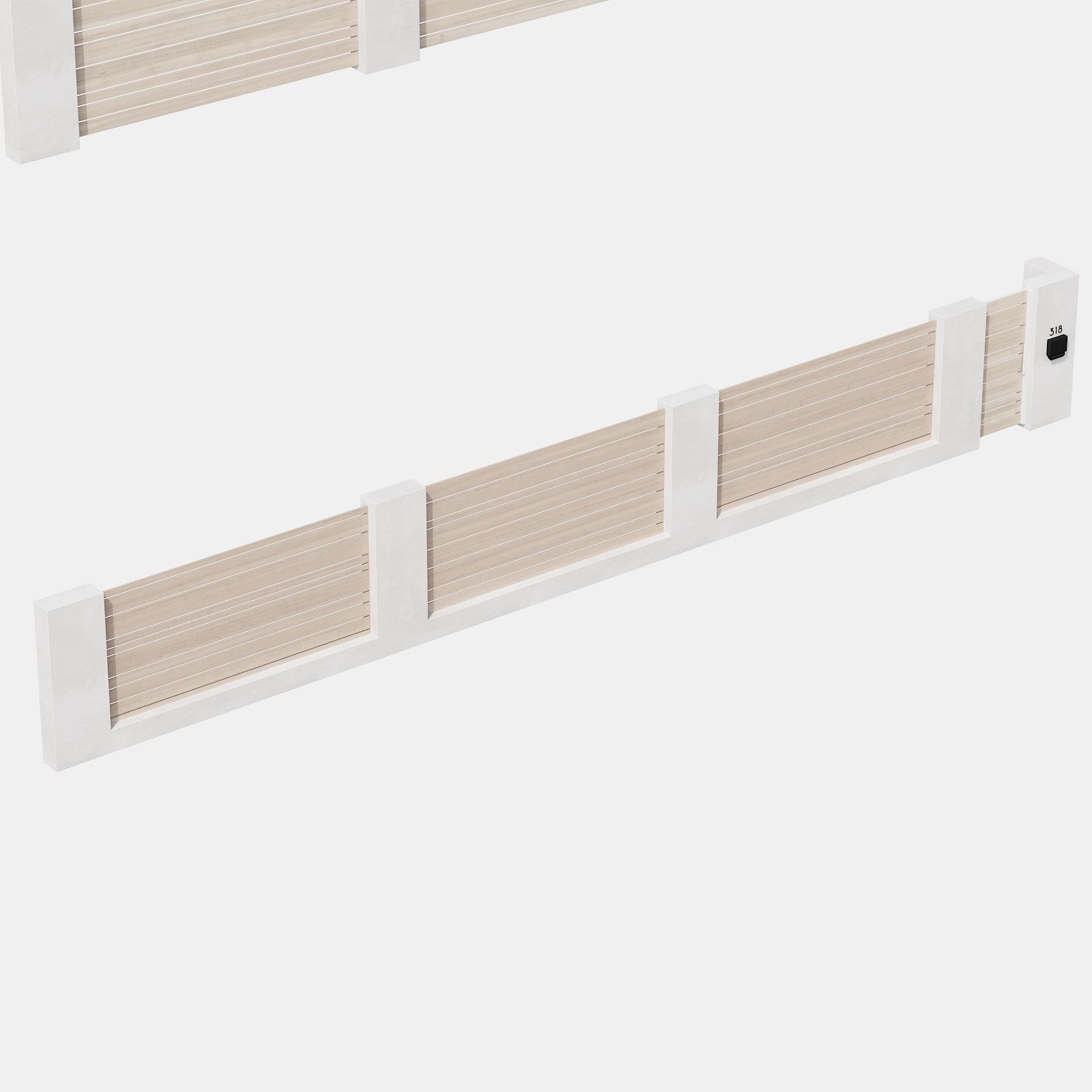 045 Modern Fence 03 3D model_24