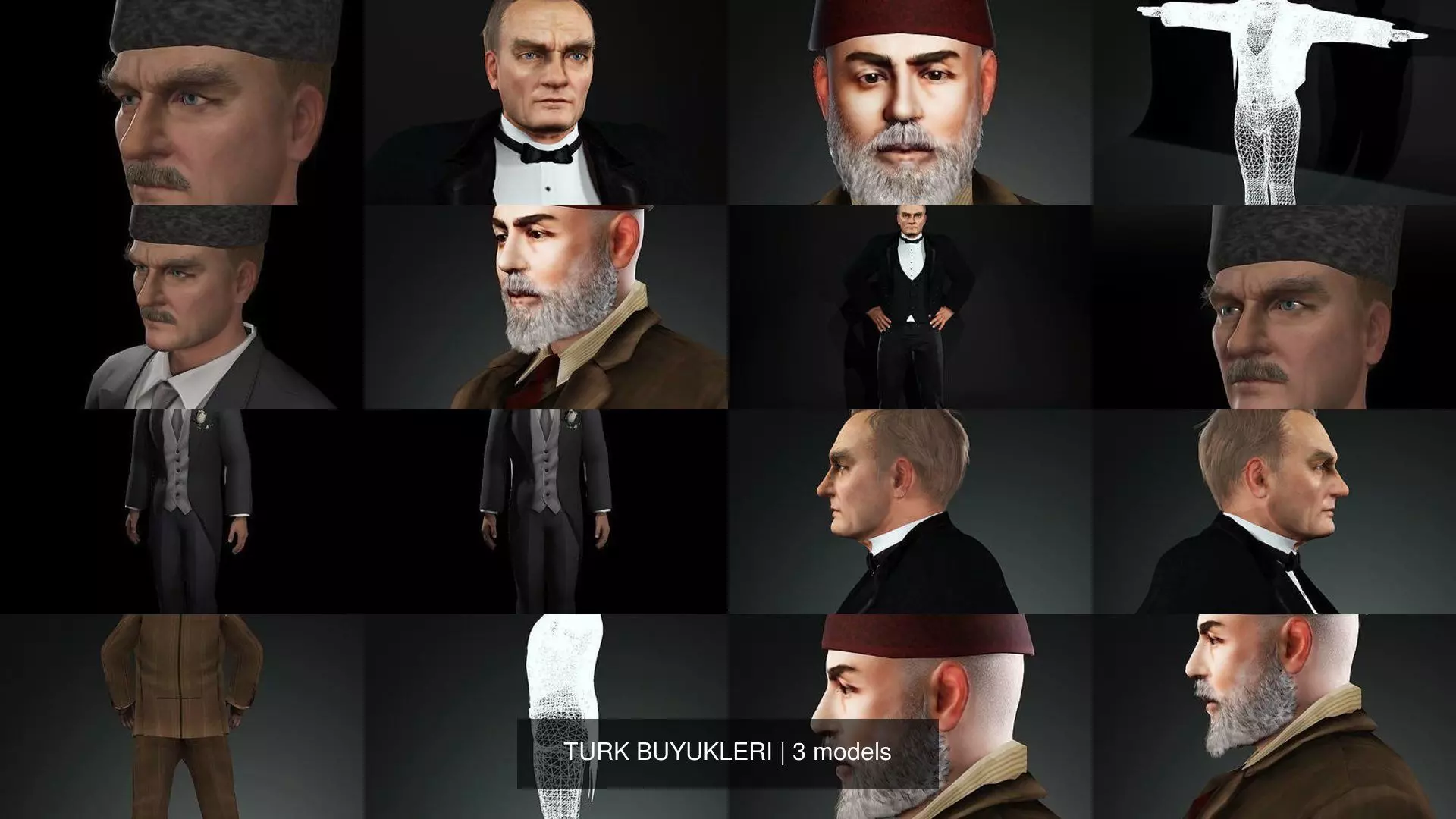 TURK BUYUKLERI 3D Model Collection_0