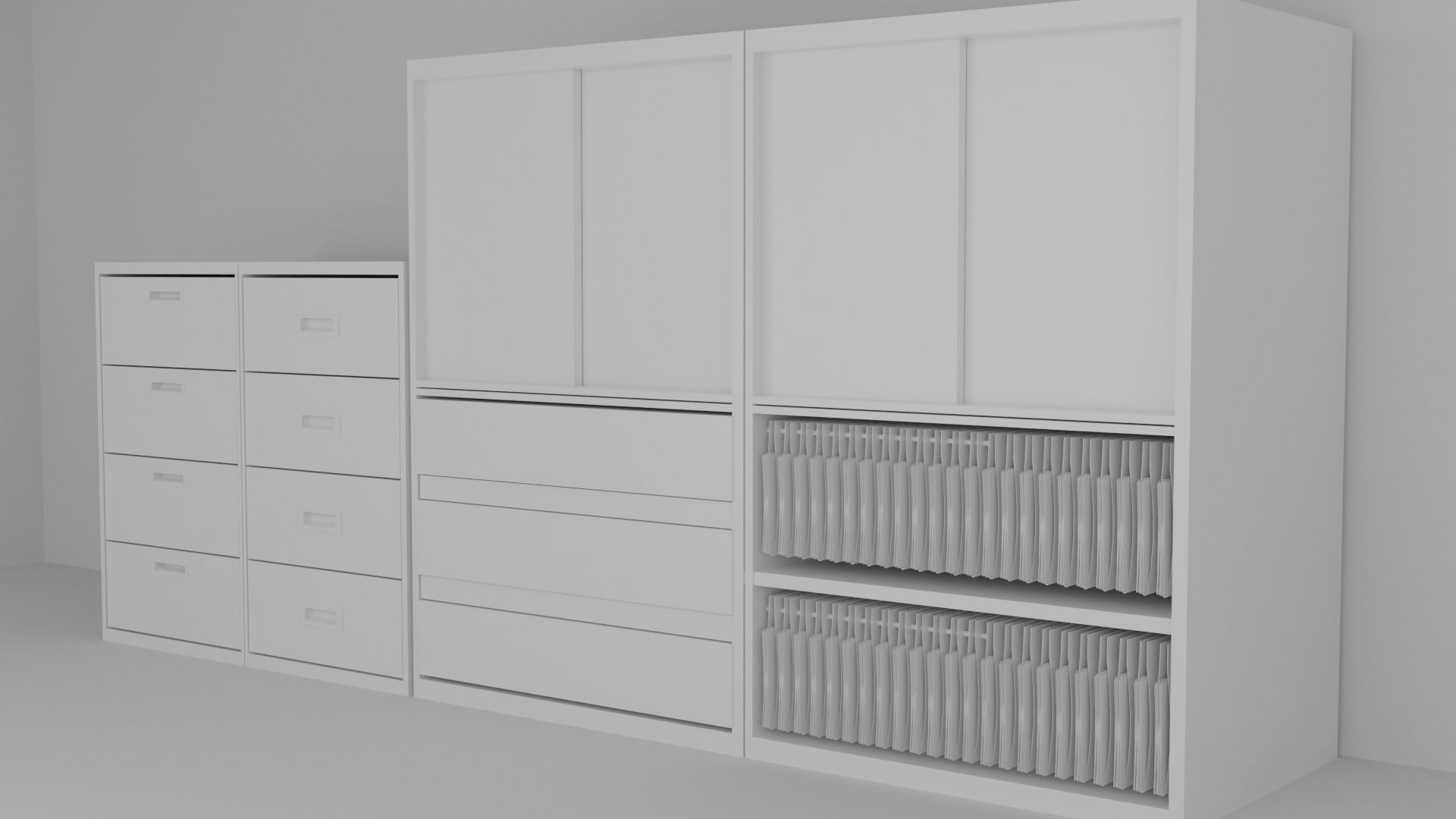 Office objects to speed up your project Low-poly 3D model_2