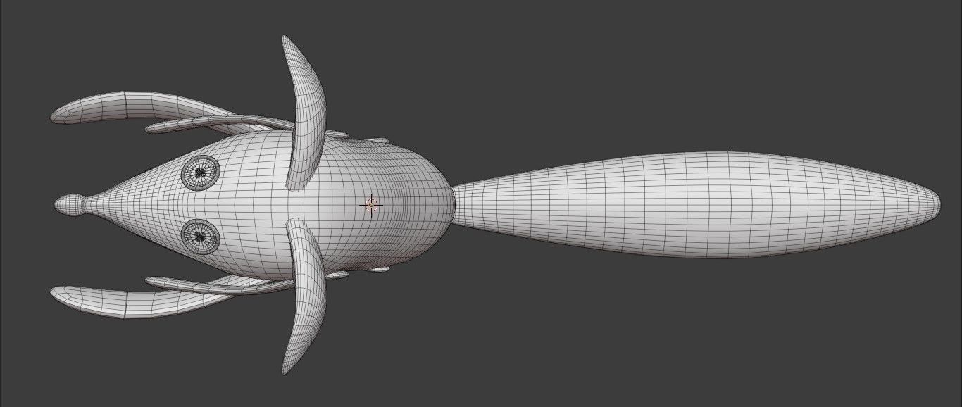 Stuffed Fox Low-poly 3D model_3