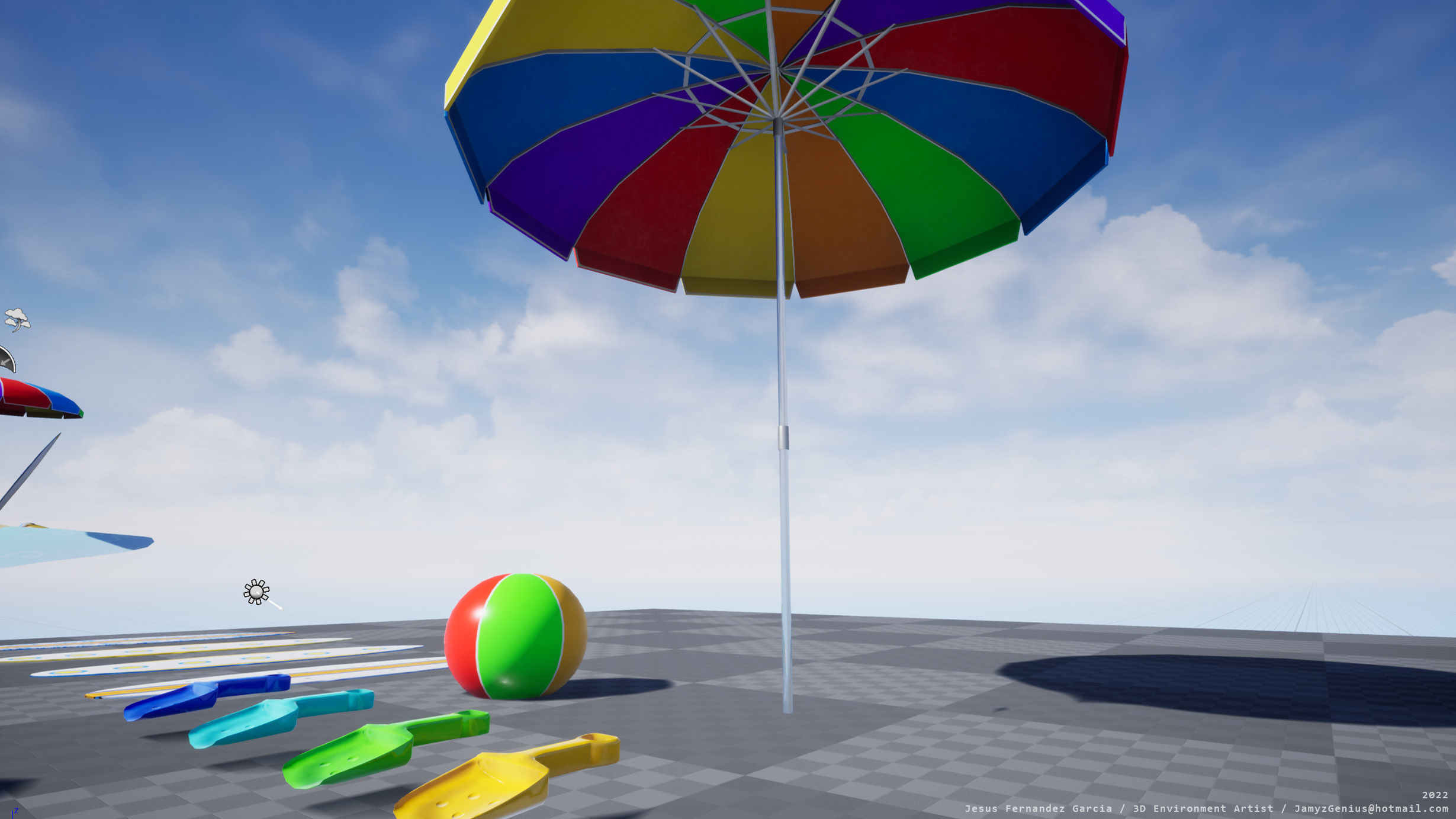 Beach Props Pack JFG V2 Low-poly 3D model_18