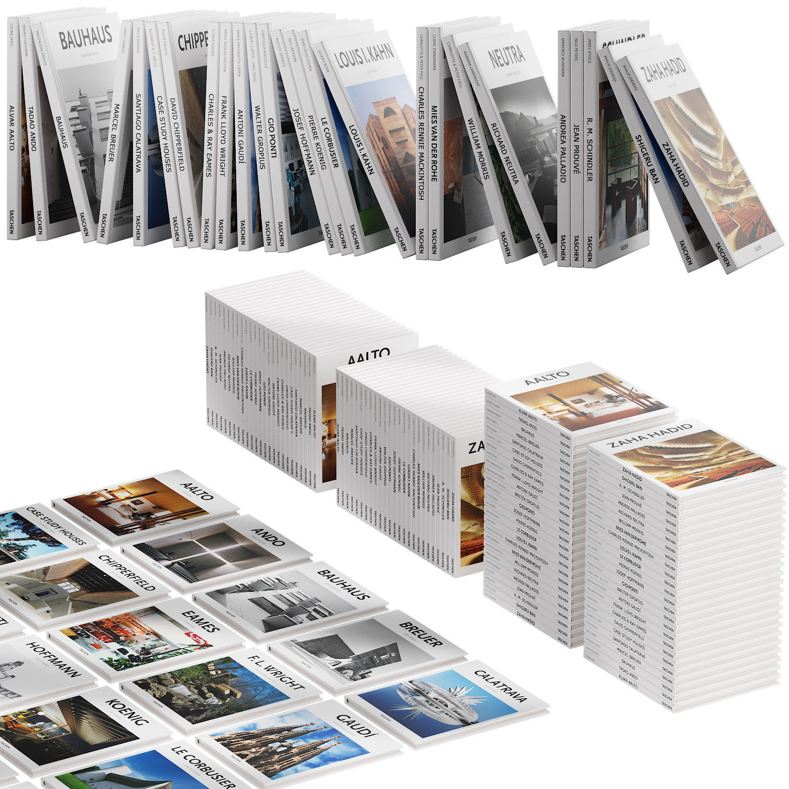 047 Decorative books set 06 Basic Art Series PART 01 3D model_7