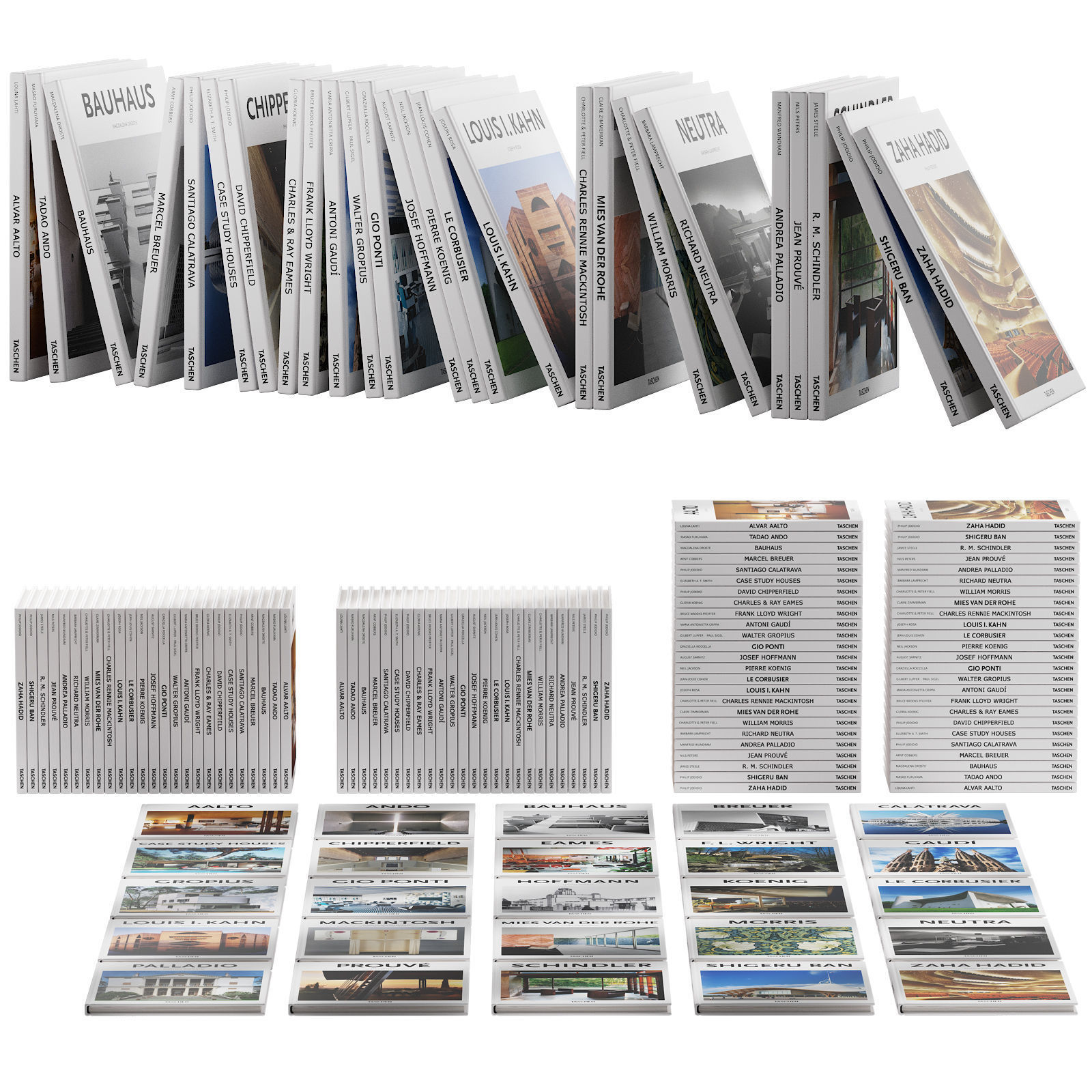 047 Decorative books set 06 Basic Art Series PART 01 3D model_1