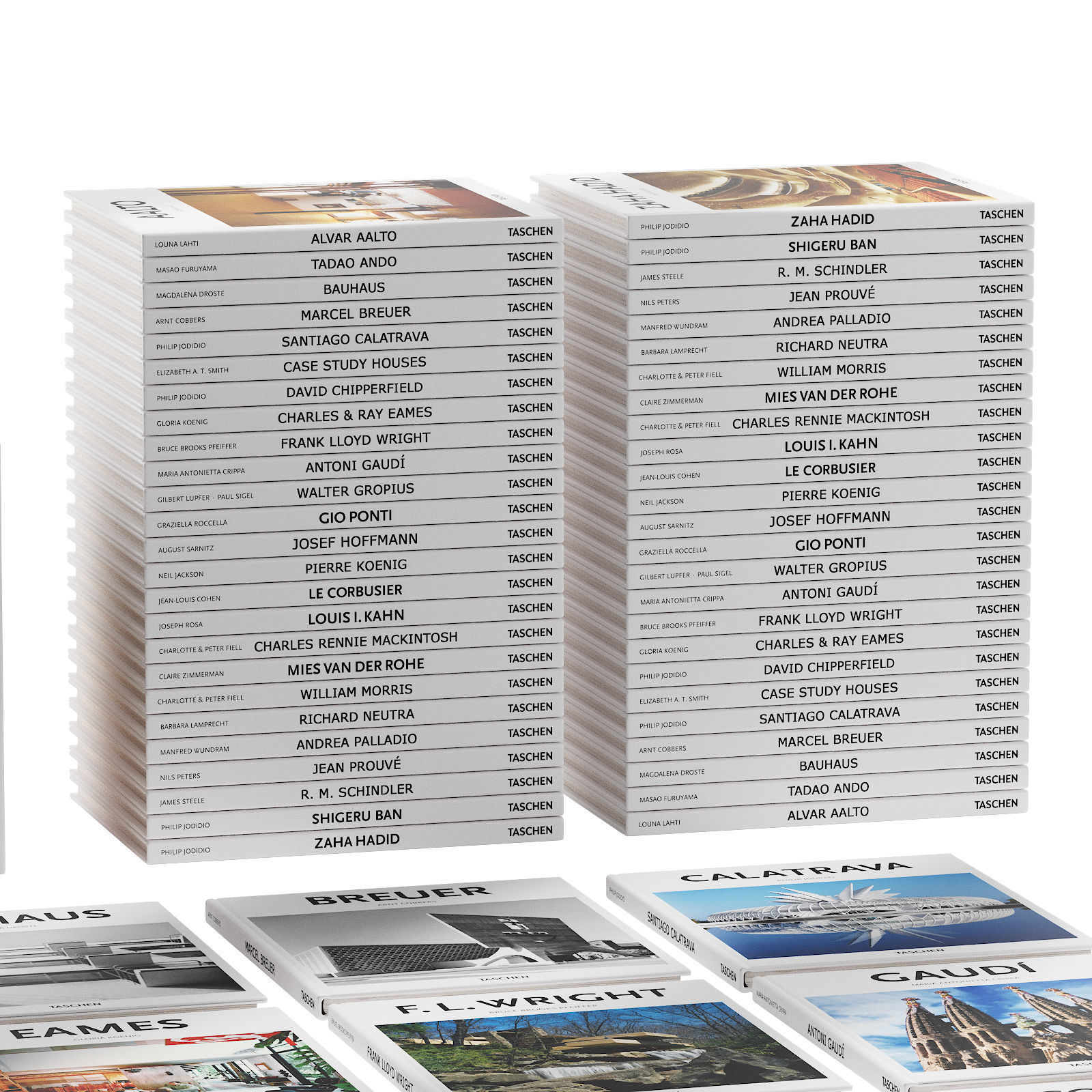 047 Decorative books set 06 Basic Art Series PART 01 3D model_3