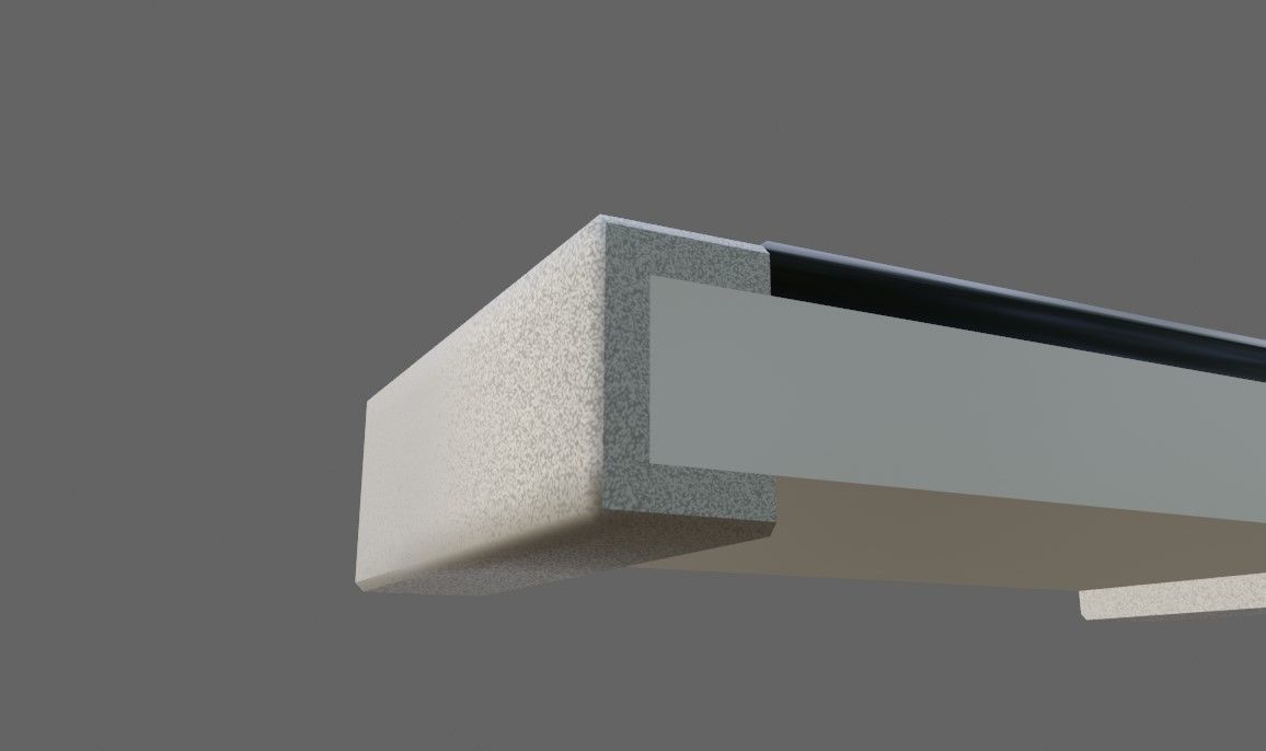 Resistor SMD - Electronic parts Low-poly 3D model_3