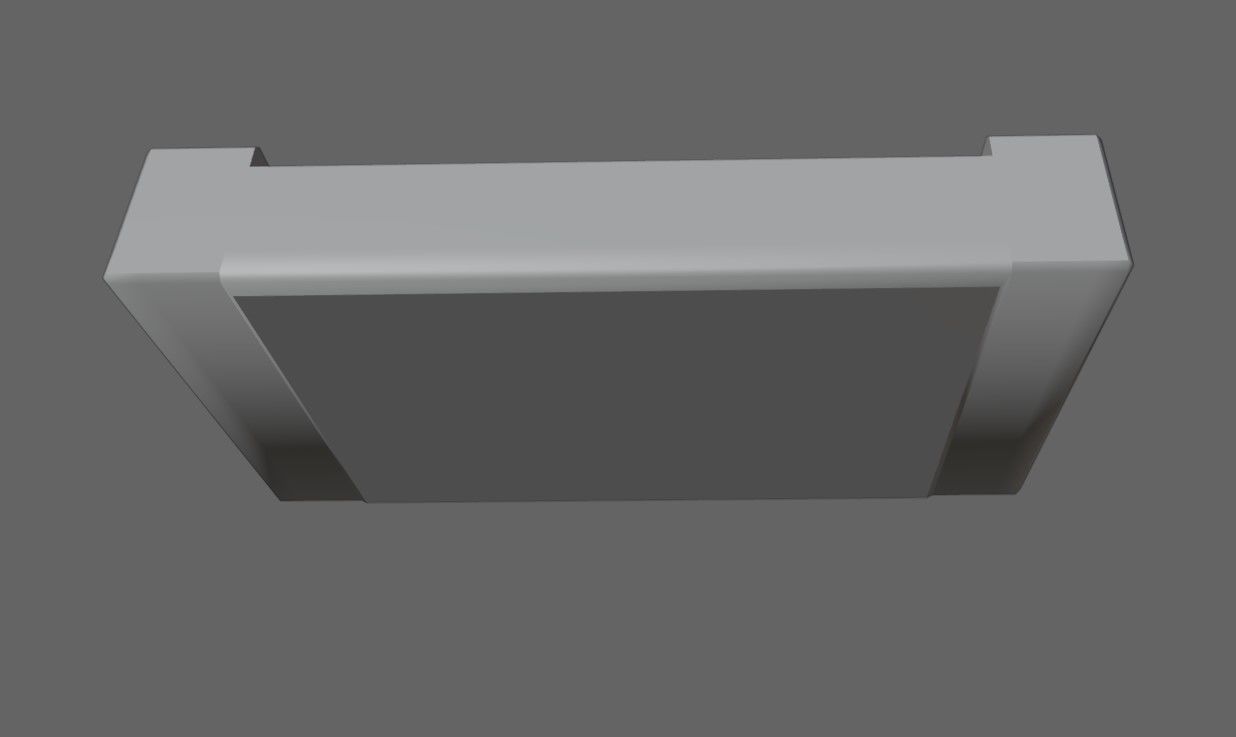 Resistor SMD - Electronic parts Low-poly 3D model_17