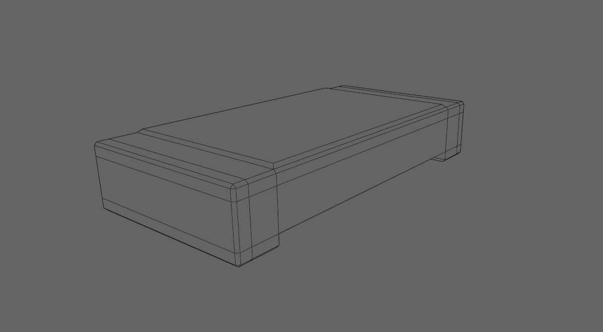 Resistor SMD - Electronic parts Low-poly 3D model_18