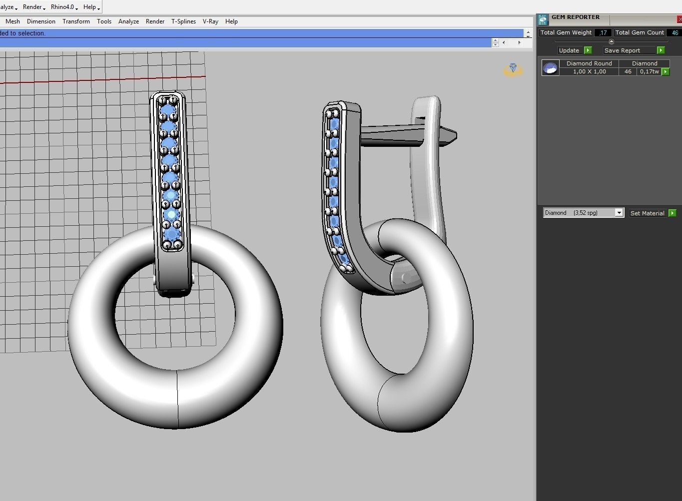 Set Ring earring and pendant ready for 3d print 3D print model_6