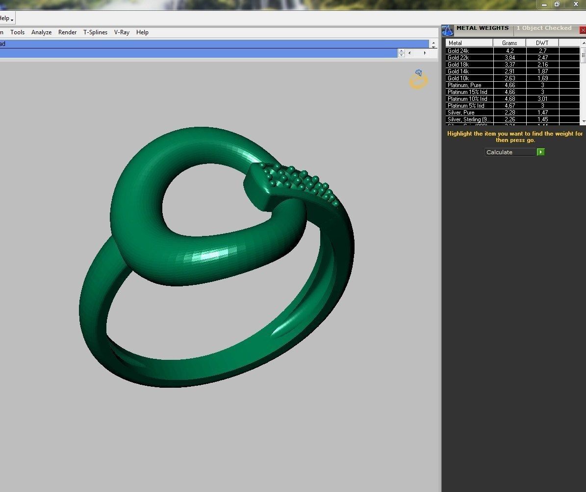 Set Ring earring and pendant ready for 3d print 3D print model_9