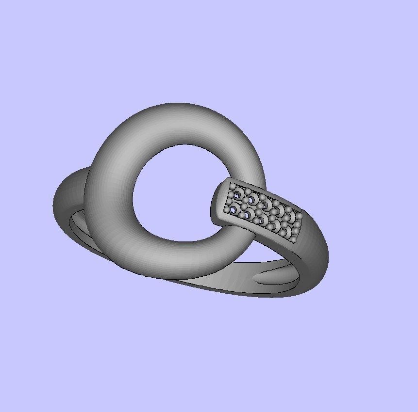 Set Ring earring and pendant ready for 3d print 3D print model_1