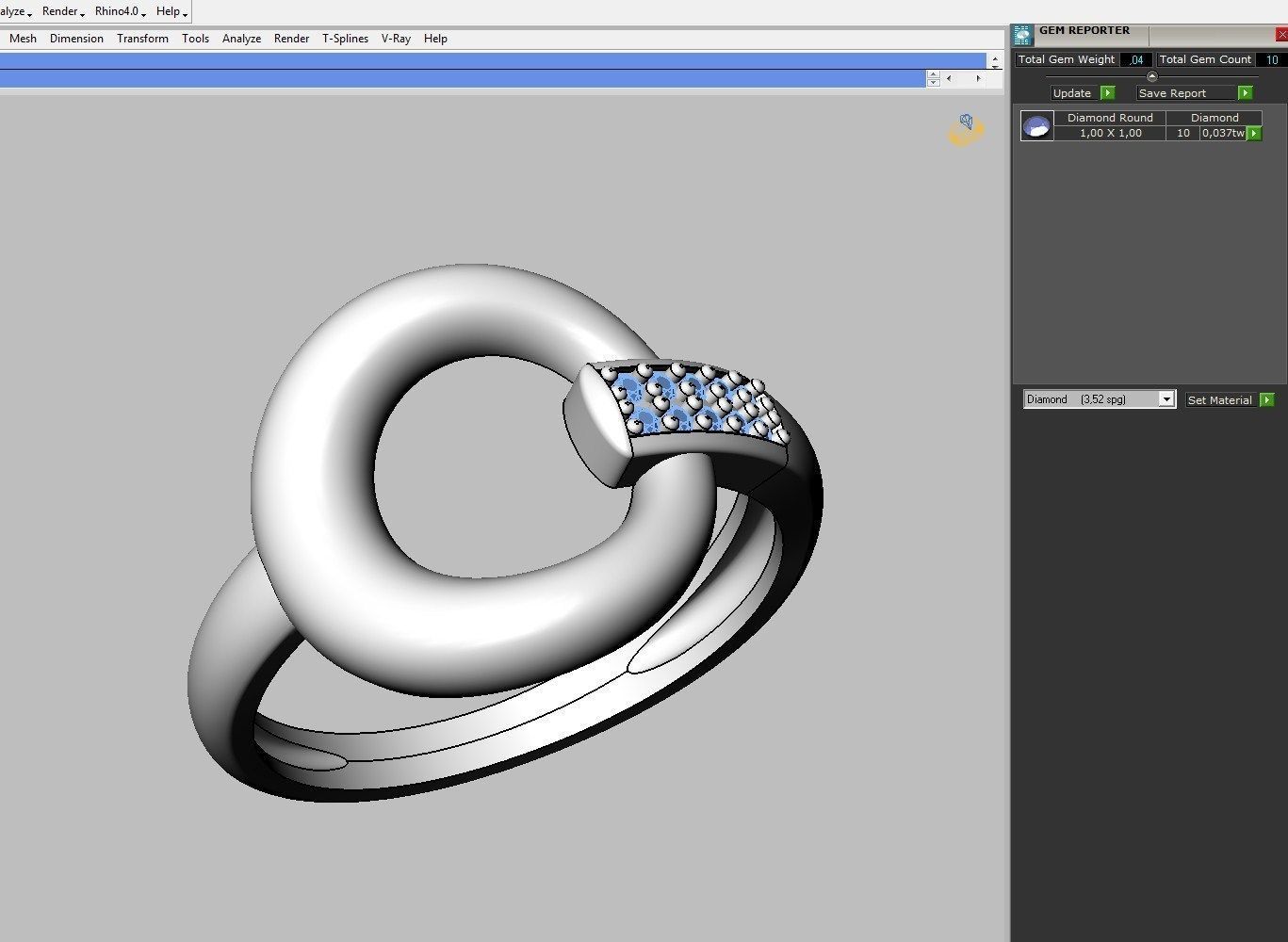 Set Ring earring and pendant ready for 3d print 3D print model_4