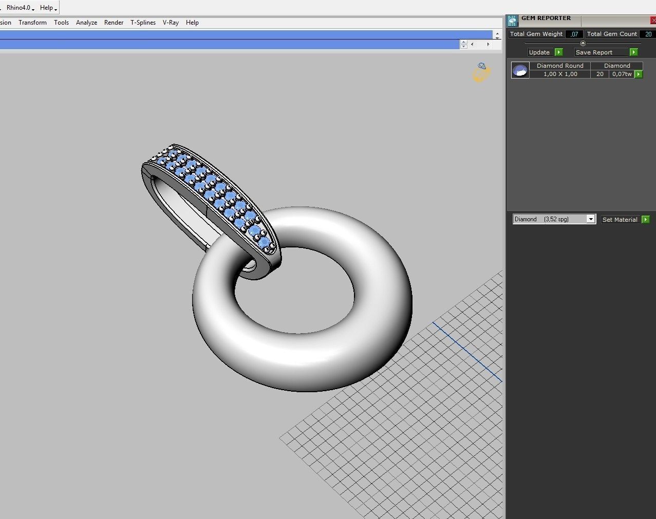 Set Ring earring and pendant ready for 3d print 3D print model_5