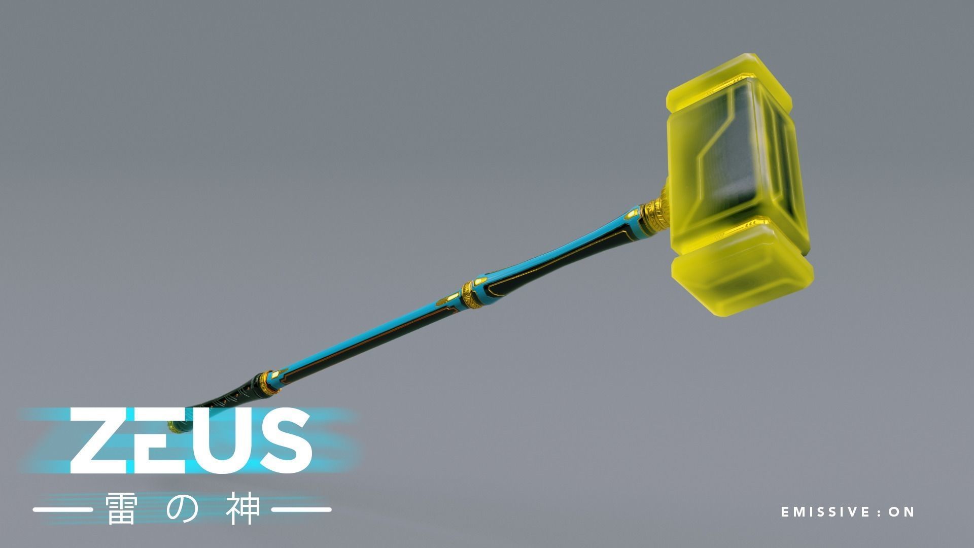 LOW POLY ROBOT - ZEUS GOD OF SKY - THE TRINITY  Low-poly 3D model_20