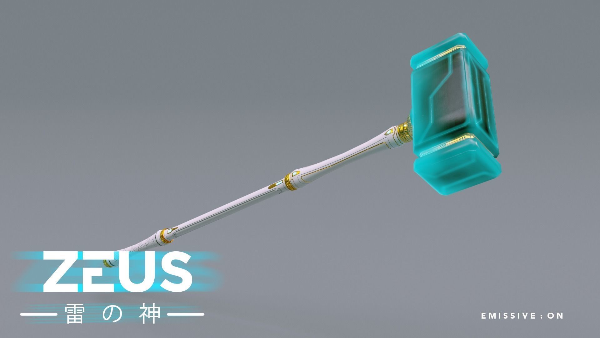 LOW POLY ROBOT - ZEUS GOD OF SKY - THE TRINITY  Low-poly 3D model_22