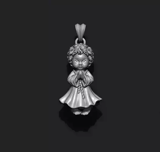 baby pendant 3D print model