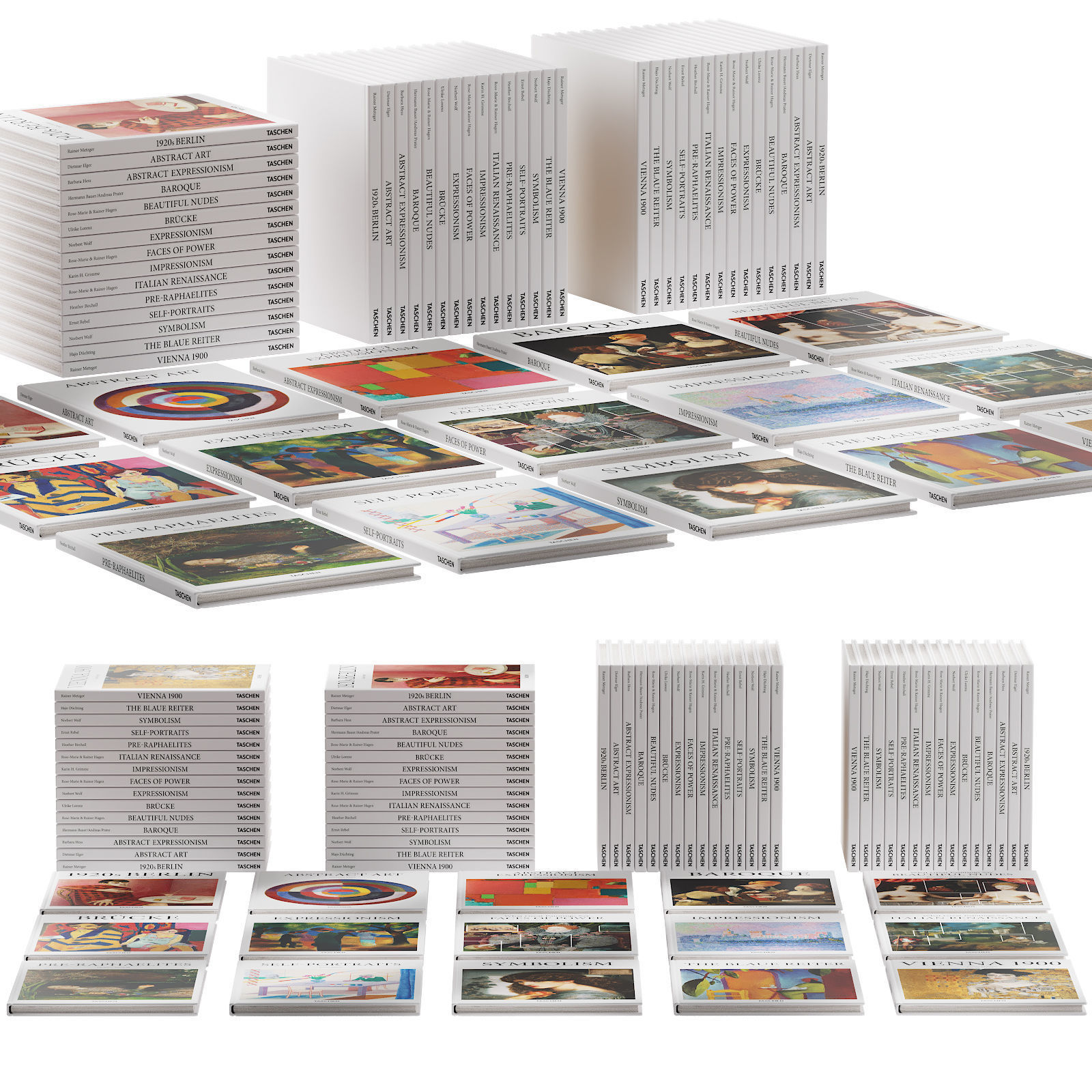 048 Decorative books set 07 Basic Art Series PART 02 3D model_23