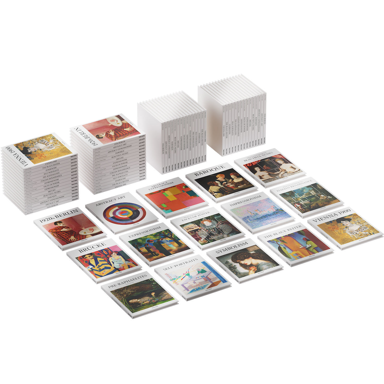 048 Decorative books set 07 Basic Art Series PART 02 3D model_25