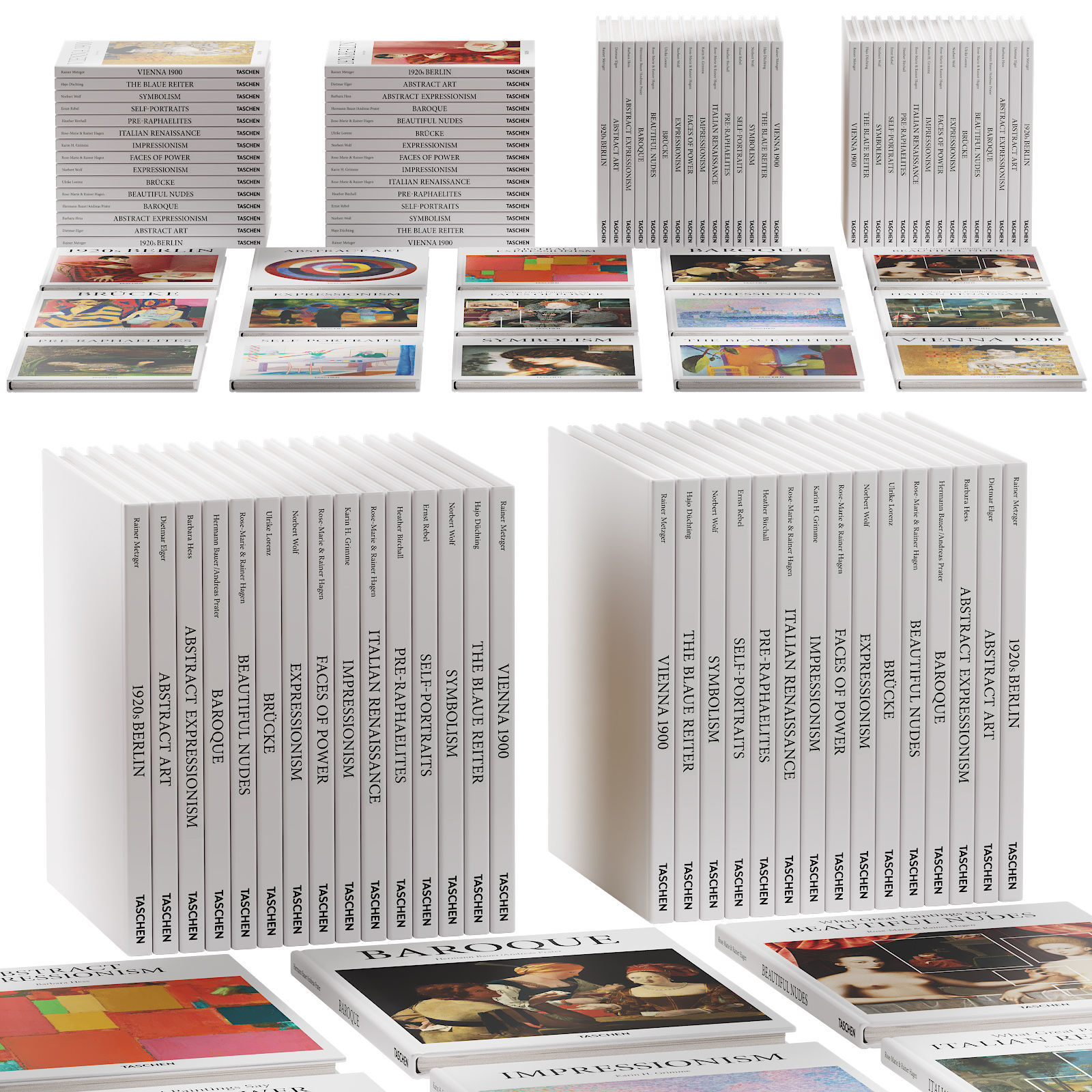 048 Decorative books set 07 Basic Art Series PART 02 3D model_20