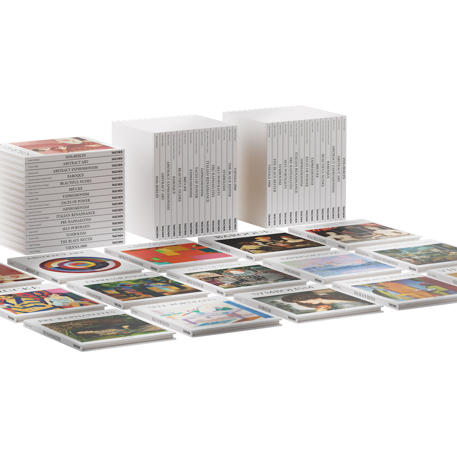 048 Decorative books set 07 Basic Art Series PART 02 3D model_22