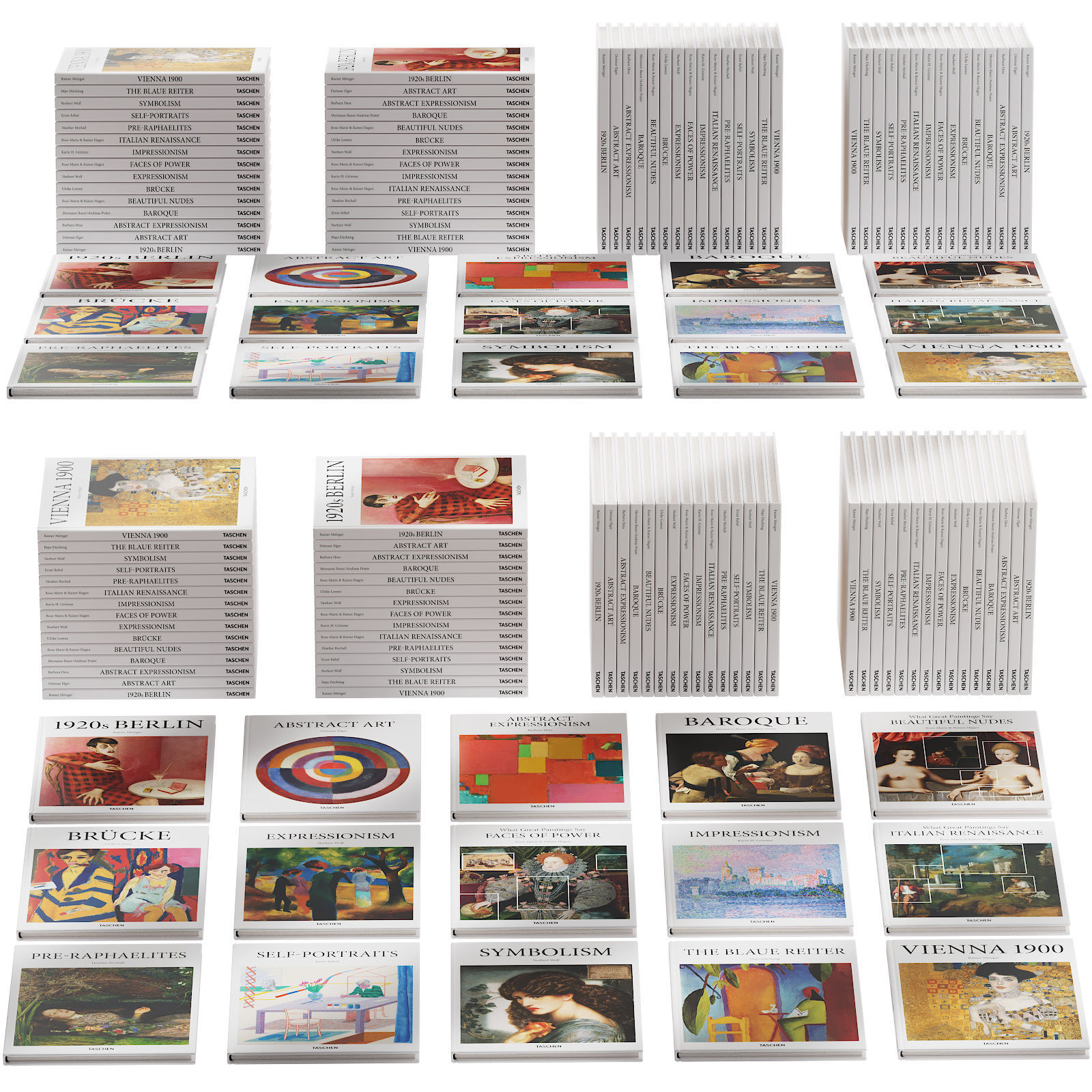 048 Decorative books set 07 Basic Art Series PART 02 3D model_21