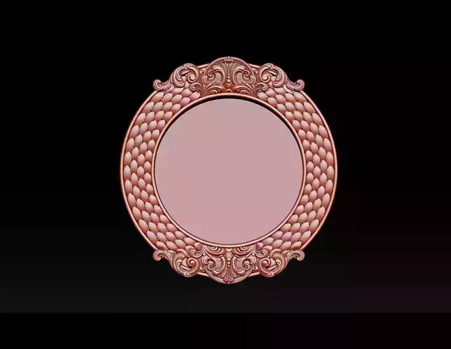 3D Frame - Wood Carving STL Model for CNC Router