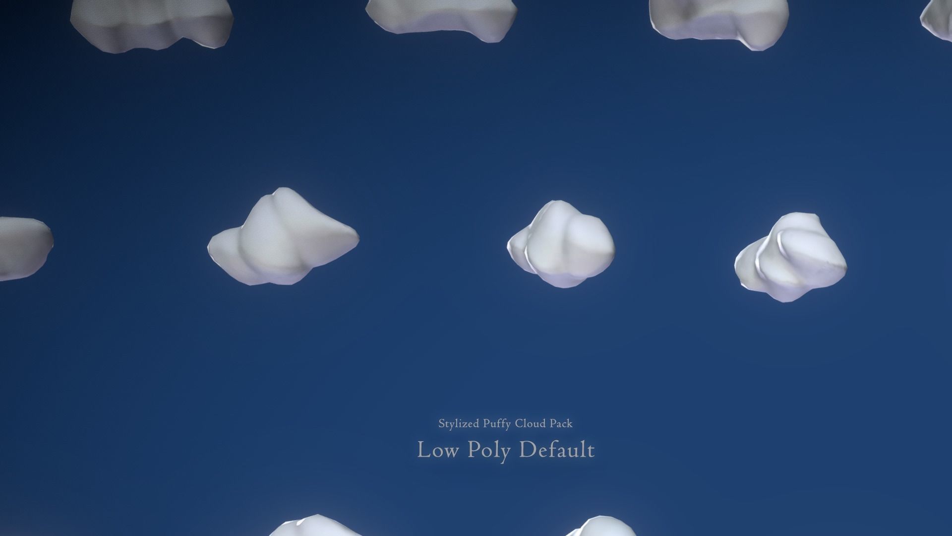 Puffy Clouds Pack JFG V2 Low-poly 3D model_10